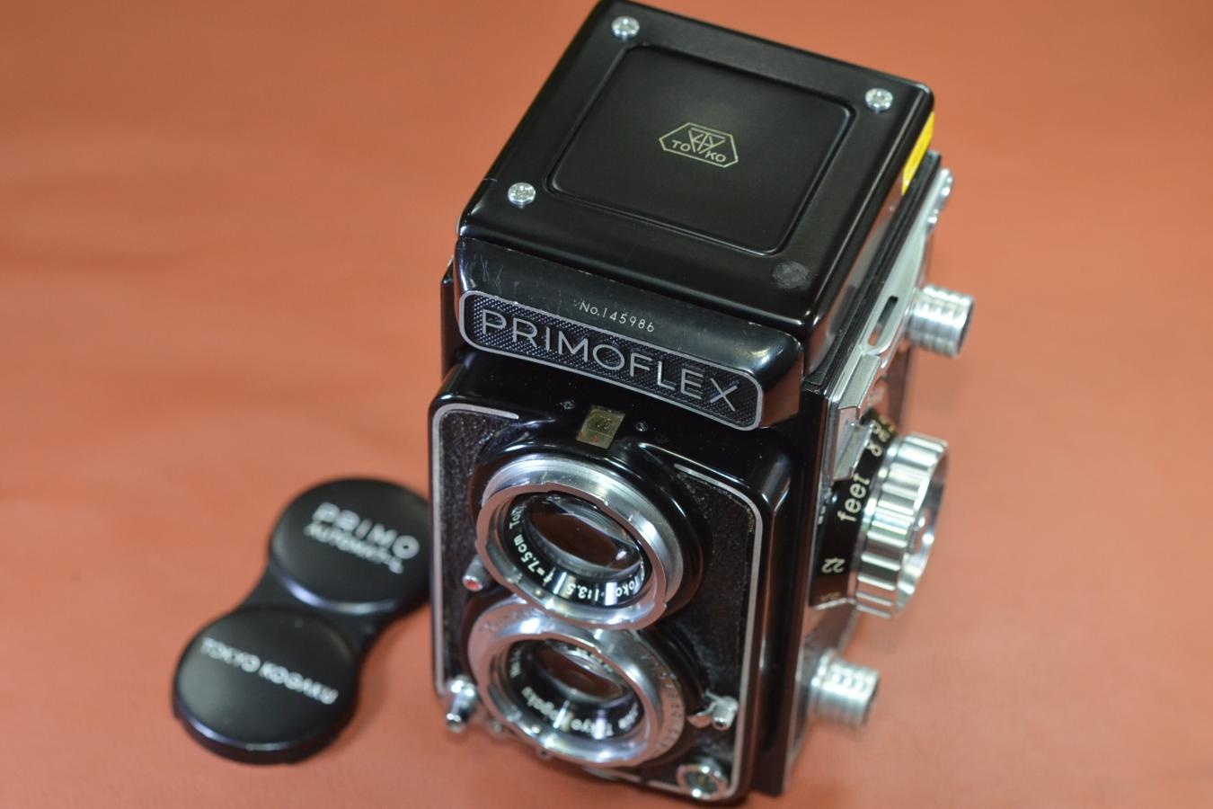 【希 少】 TOKYO KOGAKU PRIMOFLEX AUTOMAT-L 【TOKYO KOGAKU Topcor 7.5cm F3.5レンズ搭載】