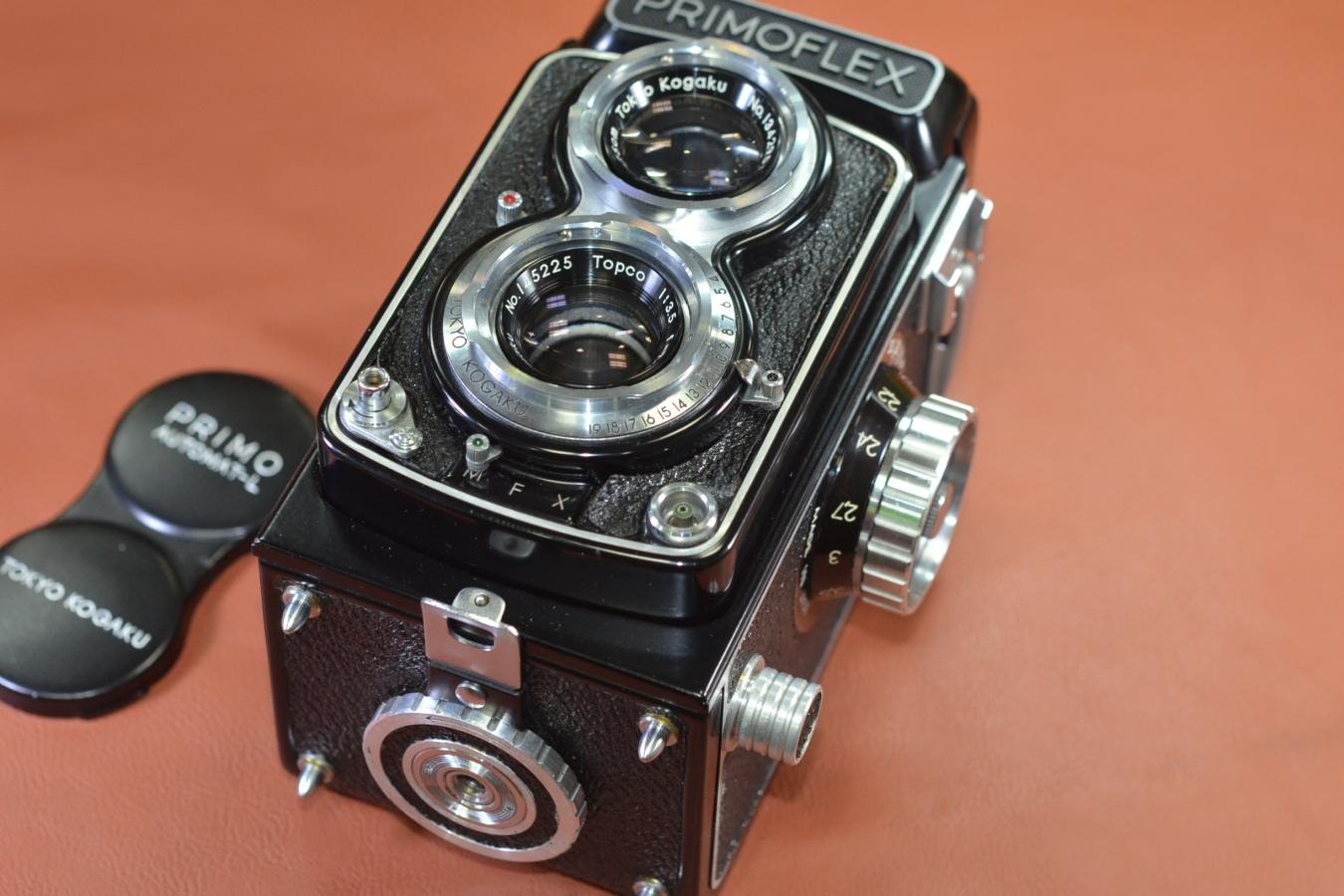 【希 少】 TOKYO KOGAKU PRIMOFLEX AUTOMAT-L 【TOKYO KOGAKU Topcor 7.5cm F3.5レンズ搭載】