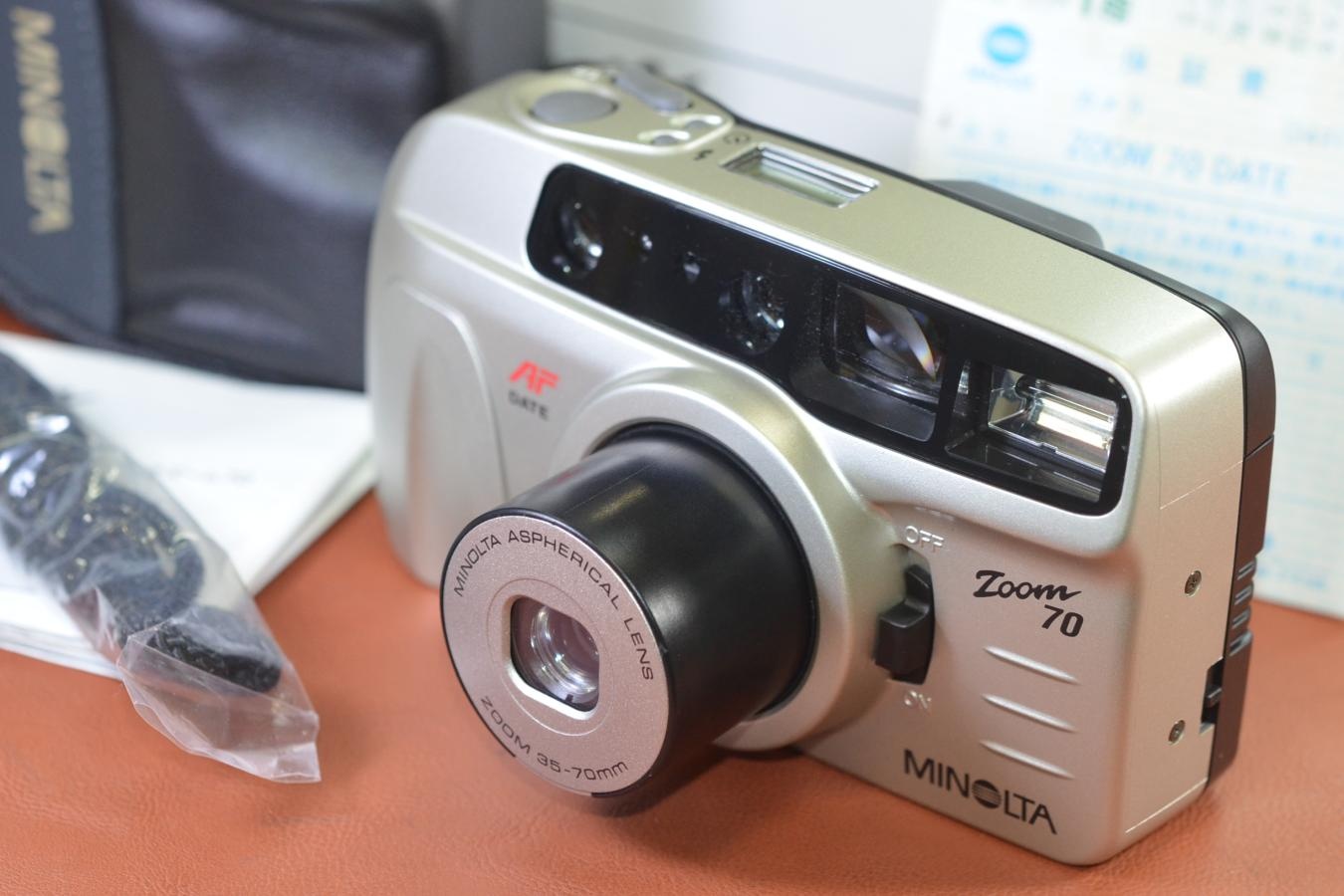 MINOLTA Zoom 70 DATE 元箱付一式 【MINOLTA ASPHERICAL LENS ZOOM 35-70mm搭載】