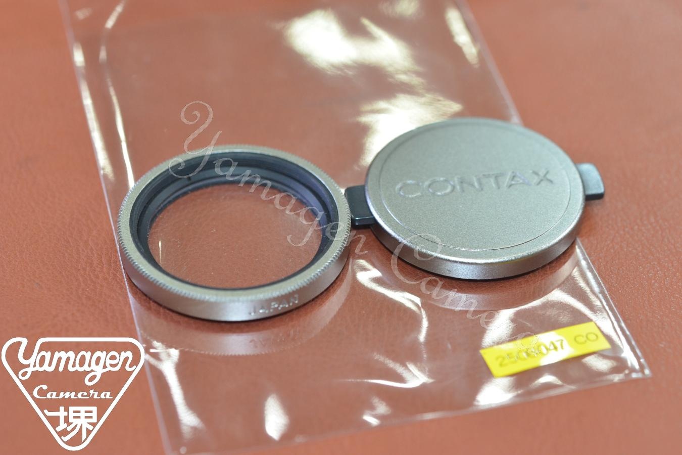 【希 少】CONTAX METAL CAP K-31 Silver  CONTAX 30.5mm P-Filter付【TVS、TVS II、T3等用】
