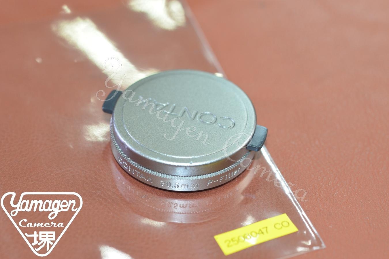 【希 少】CONTAX METAL CAP K-31 Silver  CONTAX 30.5mm P-Filter付【TVS、TVS II、T3等用】