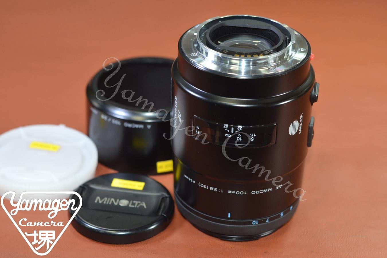 MINOLTA AF MACRO 100mm F2.8 NEW 純正フード付 【SONY Aマウントレンズ】