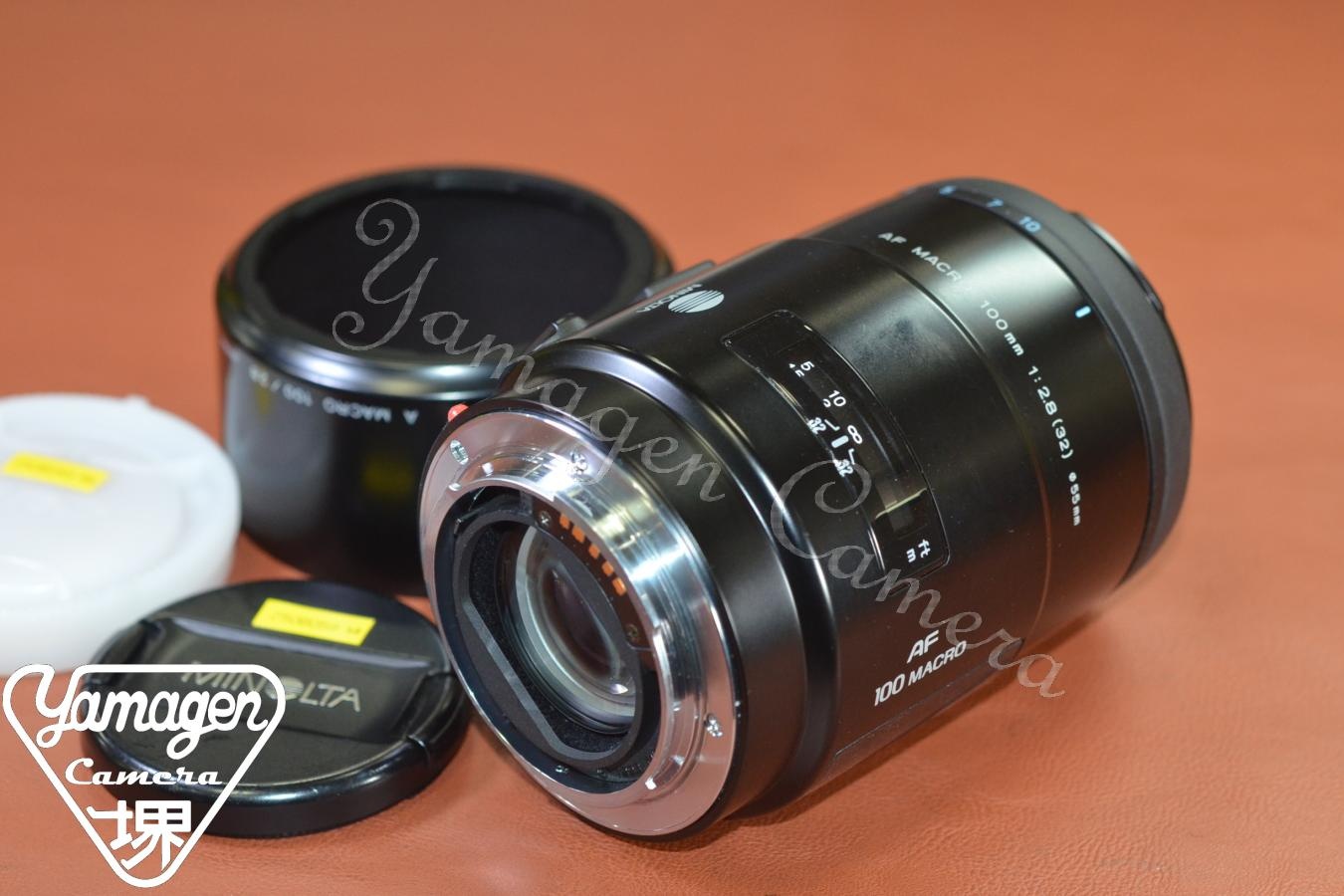 MINOLTA AF MACRO 100mm F2.8 NEW 純正フード付 【SONY Aマウントレンズ】