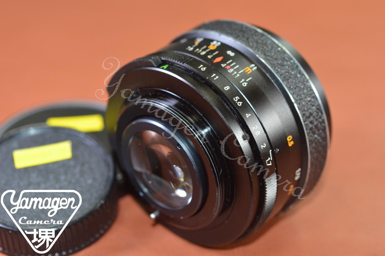 【希 少】AUTO CHINON 55mm F1.7 前期型【富岡光学製 M42マウントレンズ】