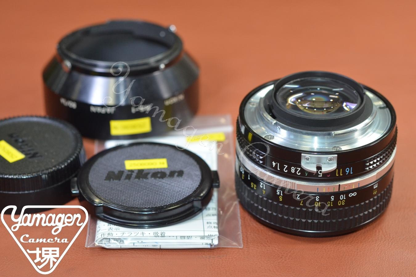 Nikon NEW NIKKOR 50mm F1.4  整備済【純正メタルフードHS-1付】