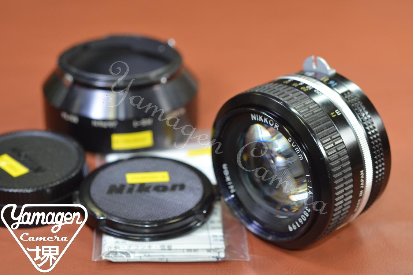 Nikon NEW NIKKOR 50mm F1.4  整備済【純正メタルフードHS-1付】