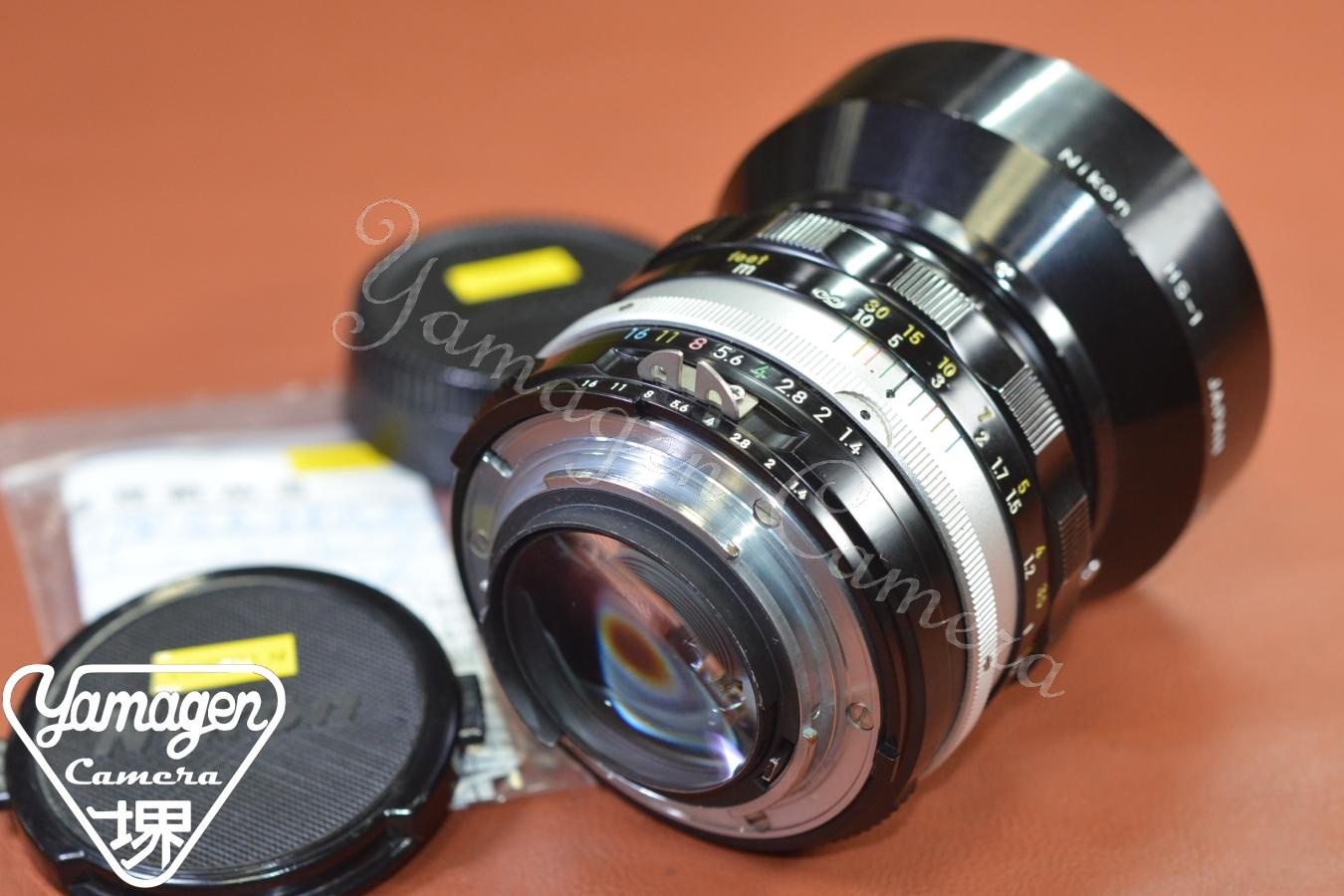 Nikon NIKKOR-S・C  Auto 50mm F1.4 Ai改  整備済【純正メタルフードHS-1付】