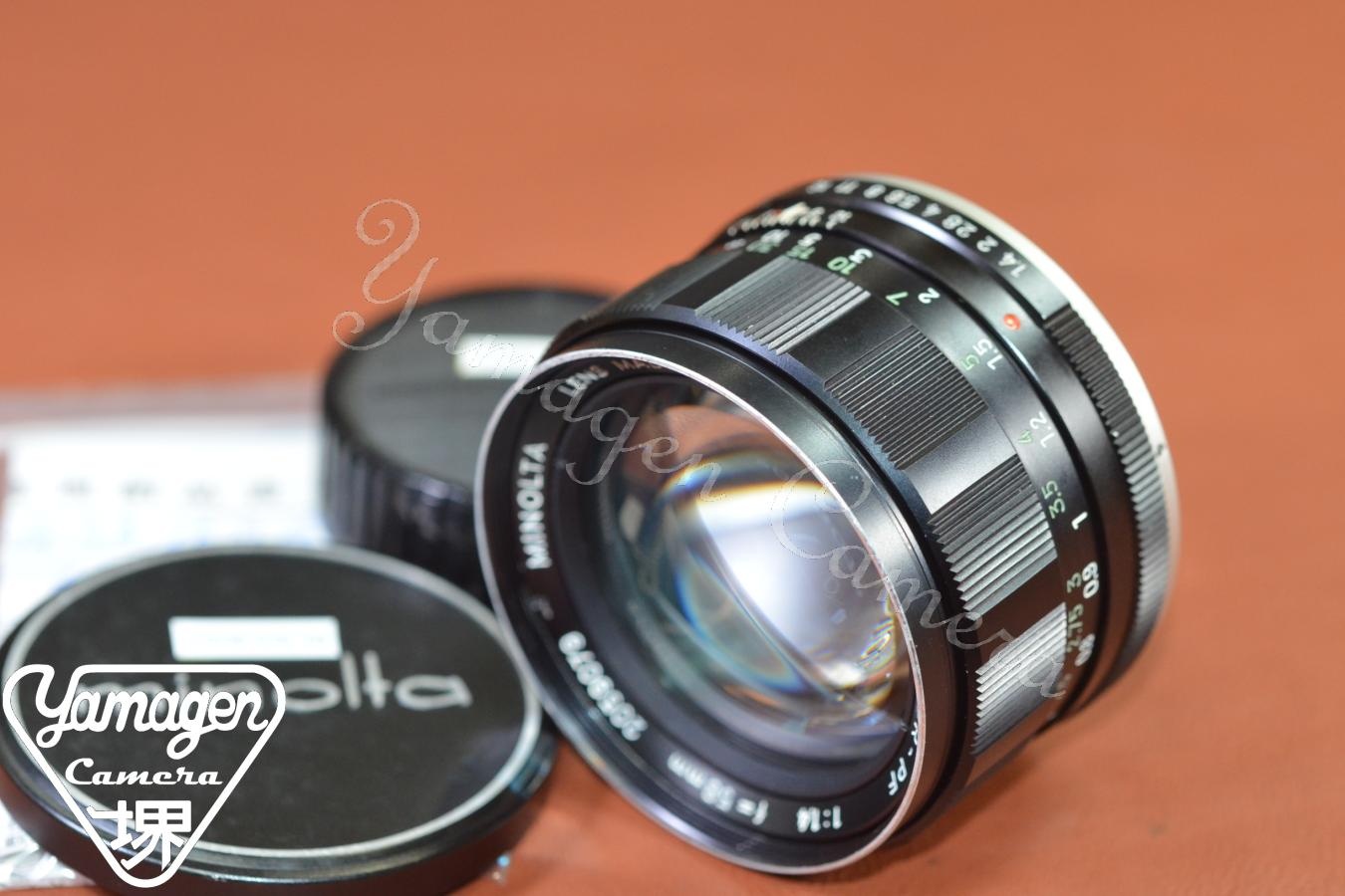 MINOLTA AUTO ROKKOR-PF 58mm F1.4 整備済 【カメラ女子に絶大な人気のオールドレンズ】