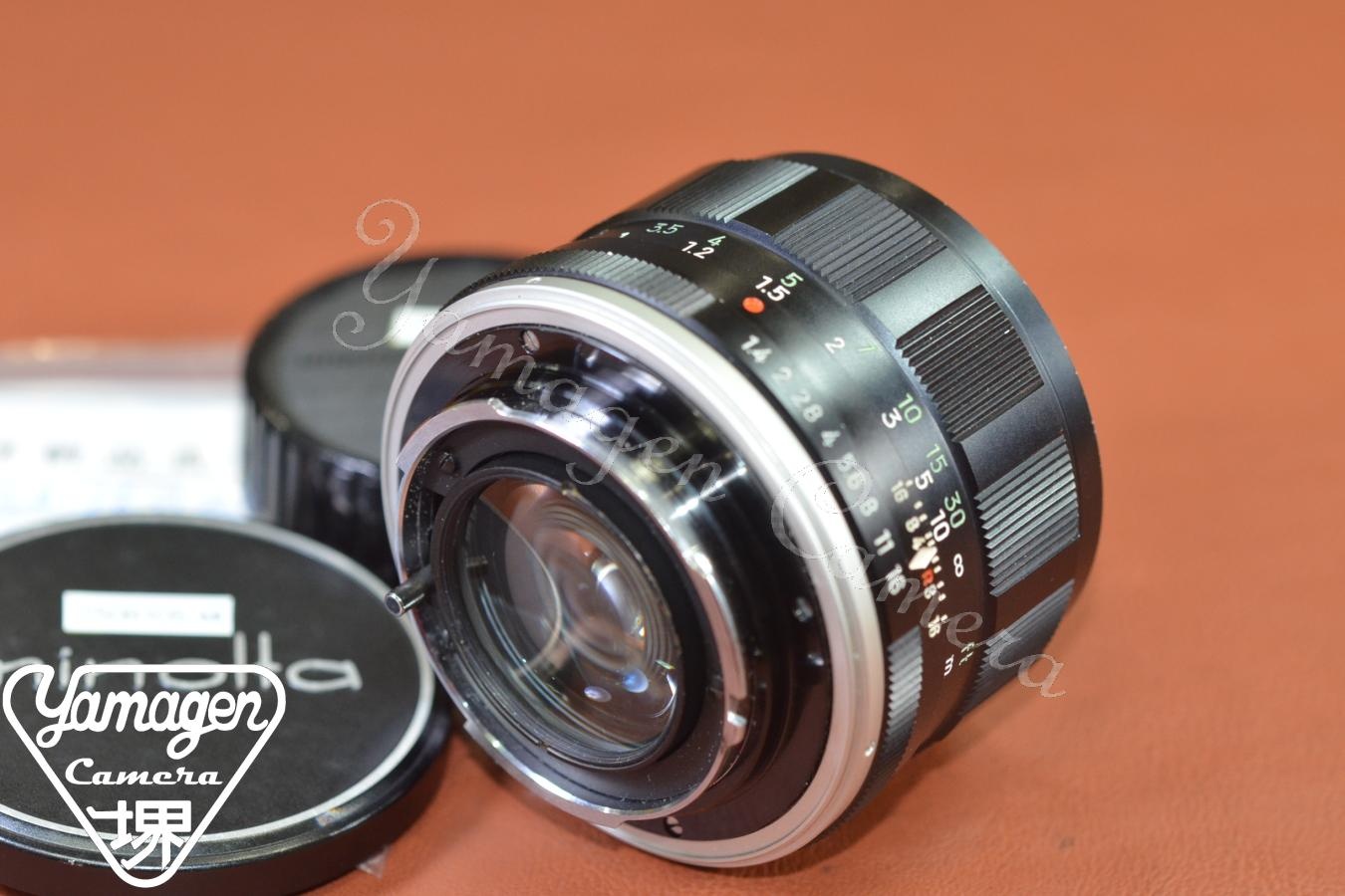 MINOLTA AUTO ROKKOR-PF 58mm F1.4 整備済 【カメラ女子に絶大な人気のオールドレンズ】