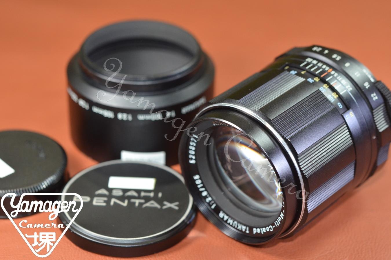 PENTAX Super-Multi-Coated TAKUMAR 105mm F2.8 純正メタルフード付  【M42マウントレンズ】※キレイな物をお探しの方必見!!自信ありの逸品!!