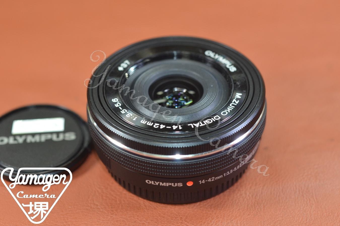 OLYMPUS M.ZUIKO DIGITAL ED 14-42mm F3.5-5.6 EZ MSC Black 【マイクロフォーサーズレンズ】※キレイな物をお探しの方必見!!自信ありの逸品!!