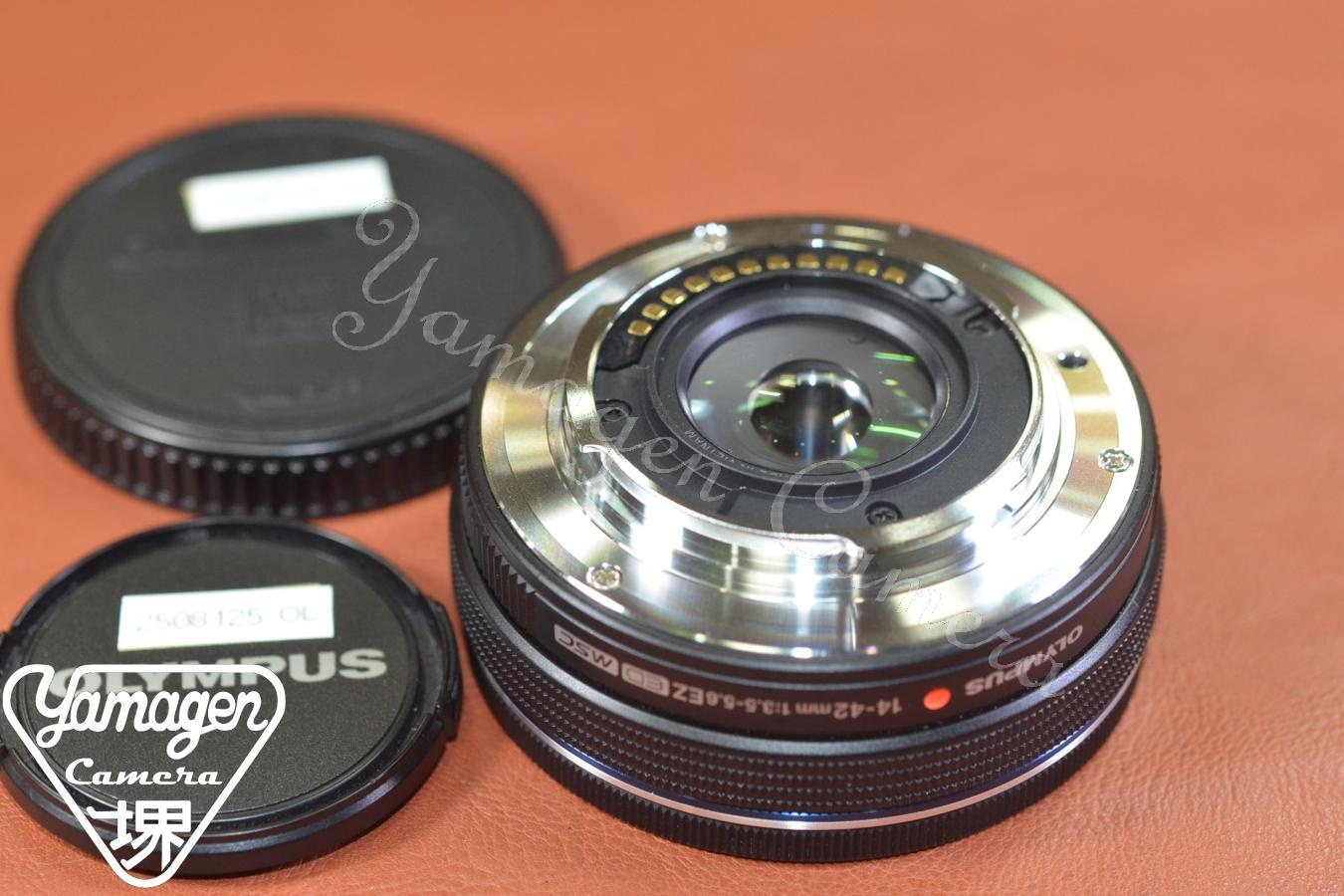 OLYMPUS M.ZUIKO DIGITAL ED 14-42mm F3.5-5.6 EZ MSC Black 【マイクロフォーサーズレンズ】※キレイな物をお探しの方必見!!自信ありの逸品!!