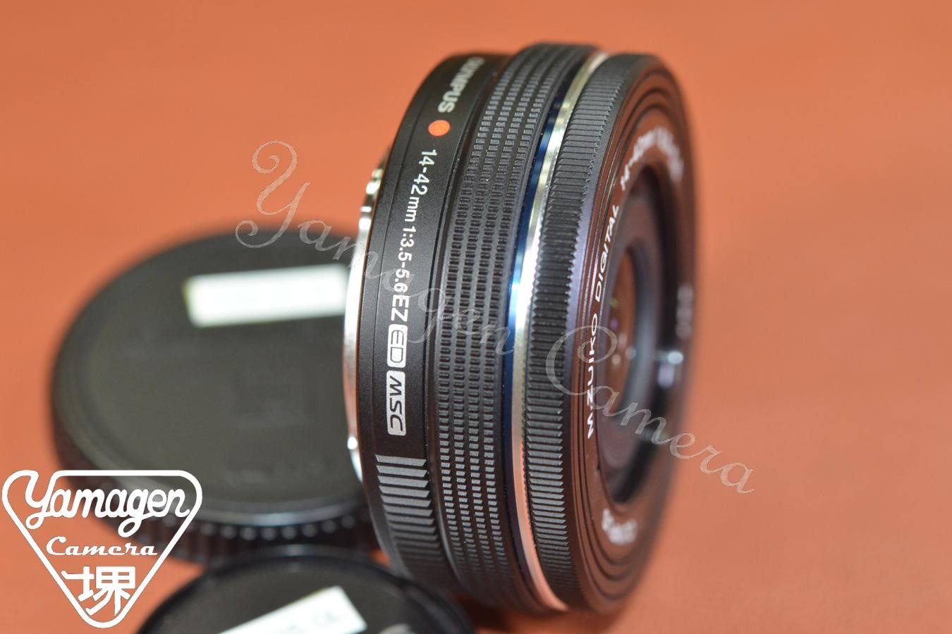 OLYMPUS M.ZUIKO DIGITAL ED 14-42mm F3.5-5.6 EZ MSC Black 【マイクロフォーサーズレンズ】※キレイな物をお探しの方必見!!自信ありの逸品!!