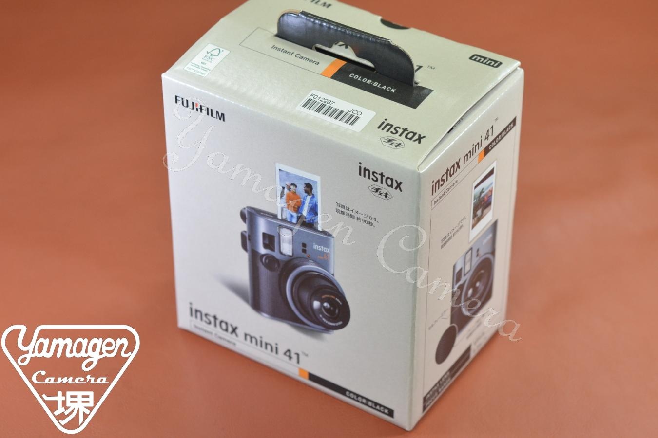 【新 品 未 使 用】FUJIFILM instax mini41 Black【超品薄!!・今なら即納可】