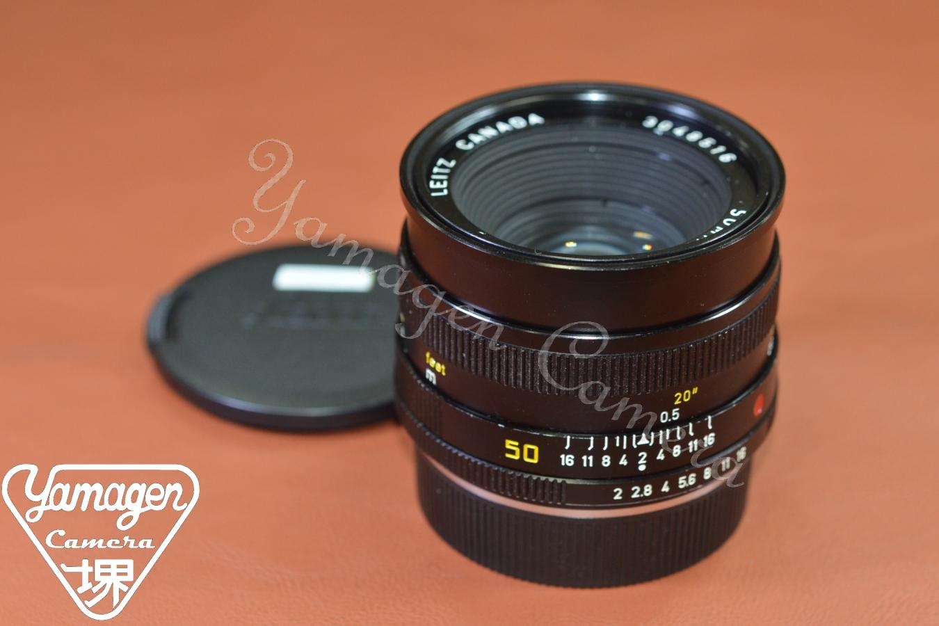LEICA SUMMICRON-R 50mm F2 フード組込  3カム  【304万台1980年製 】