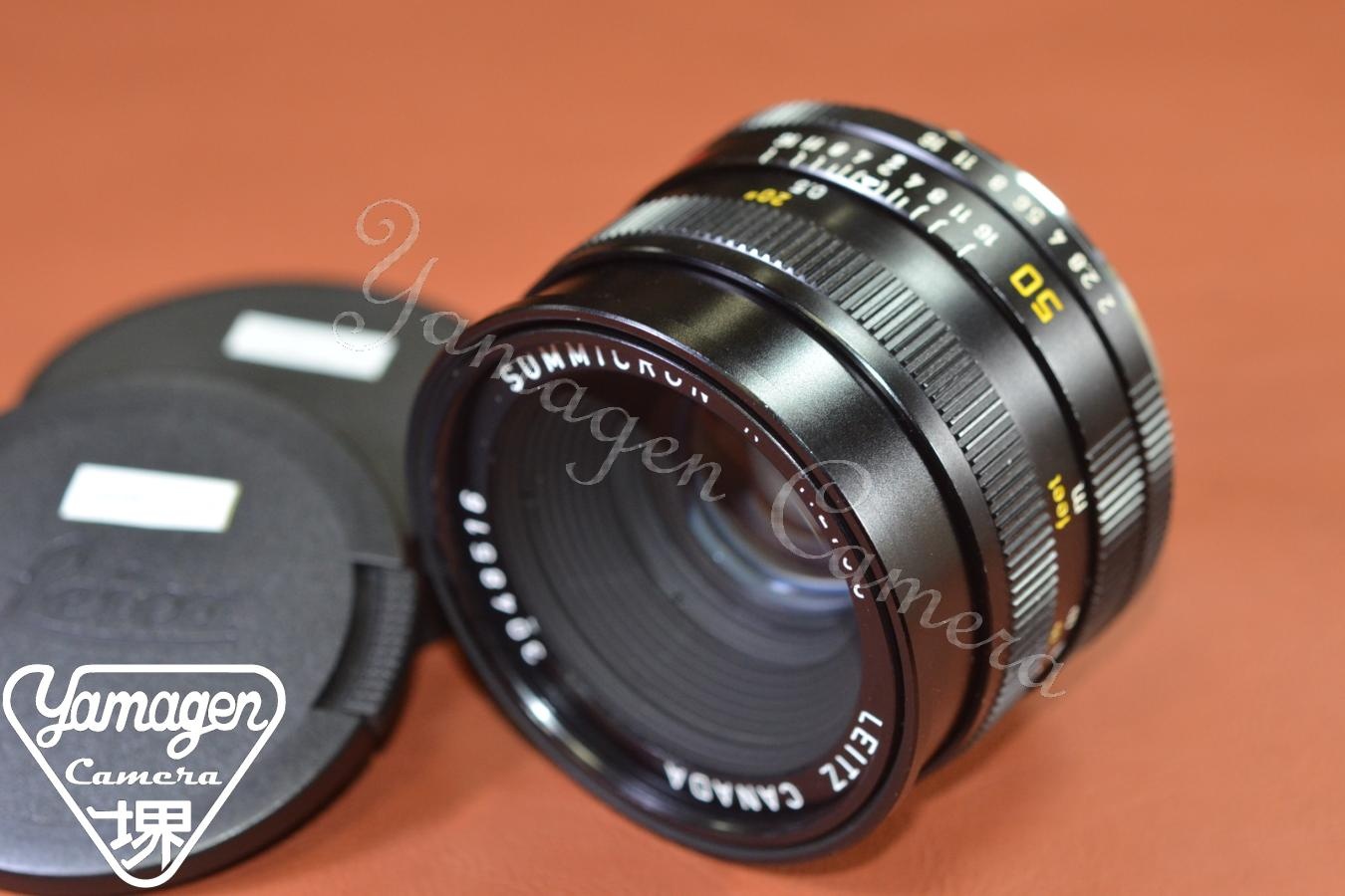 LEICA SUMMICRON-R 50mm F2 フード組込  3カム  【304万台1980年製 】
