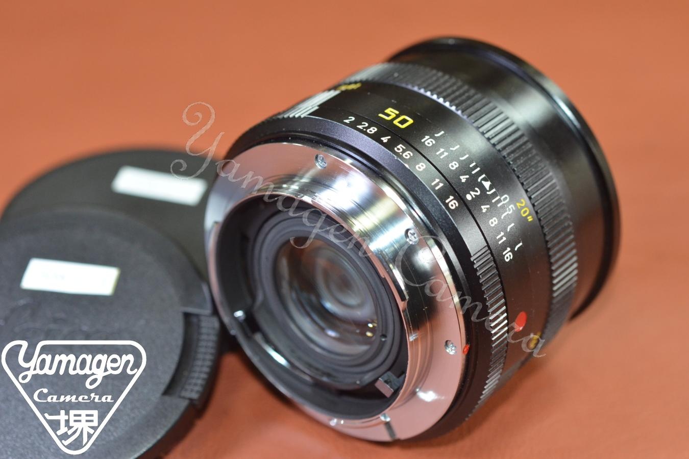 LEICA SUMMICRON-R 50mm F2 フード組込  3カム  【304万台1980年製 】