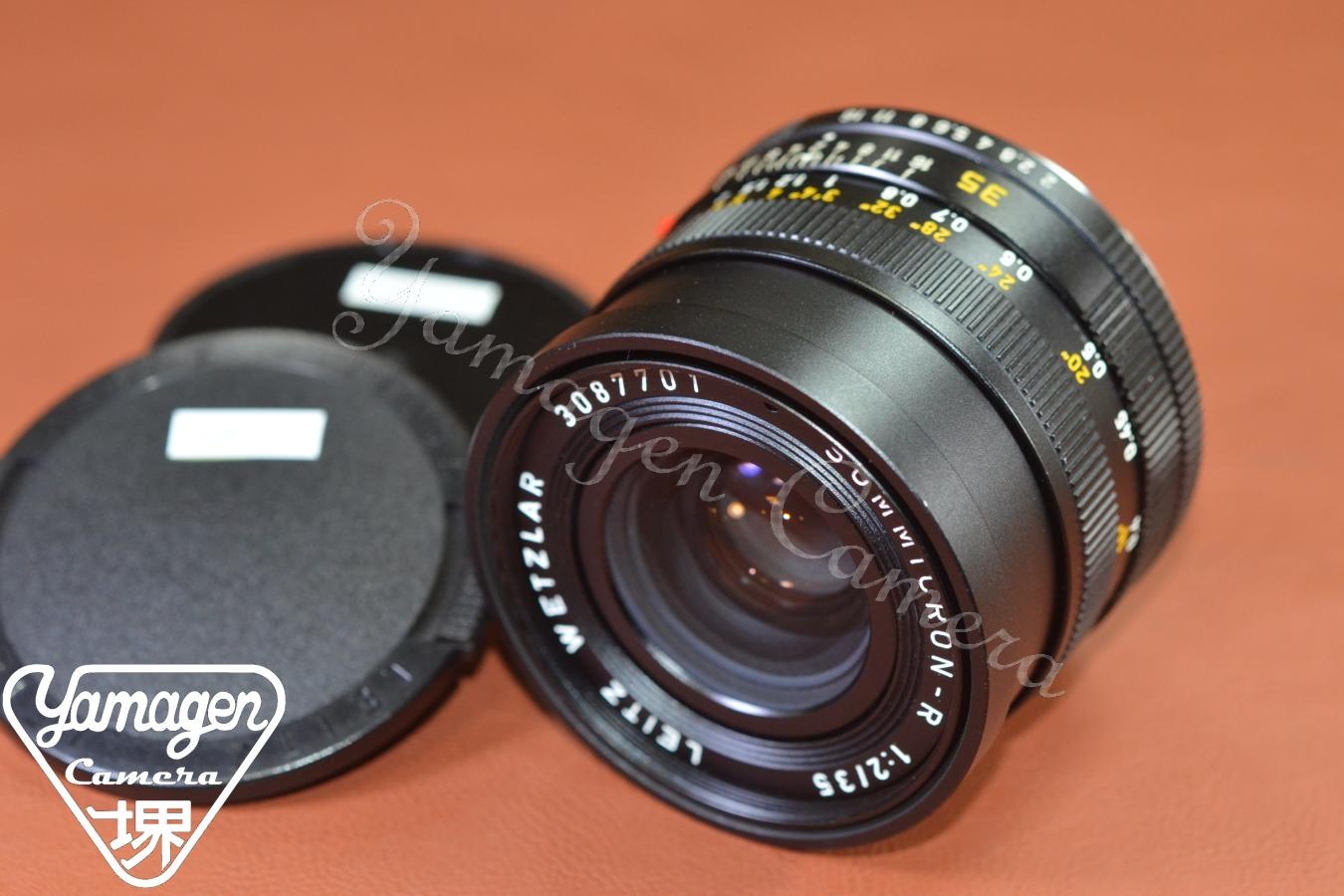 LEICA SUMMICRON-R 35mm F2 フード組込 3カム 【308万台1981年製 】