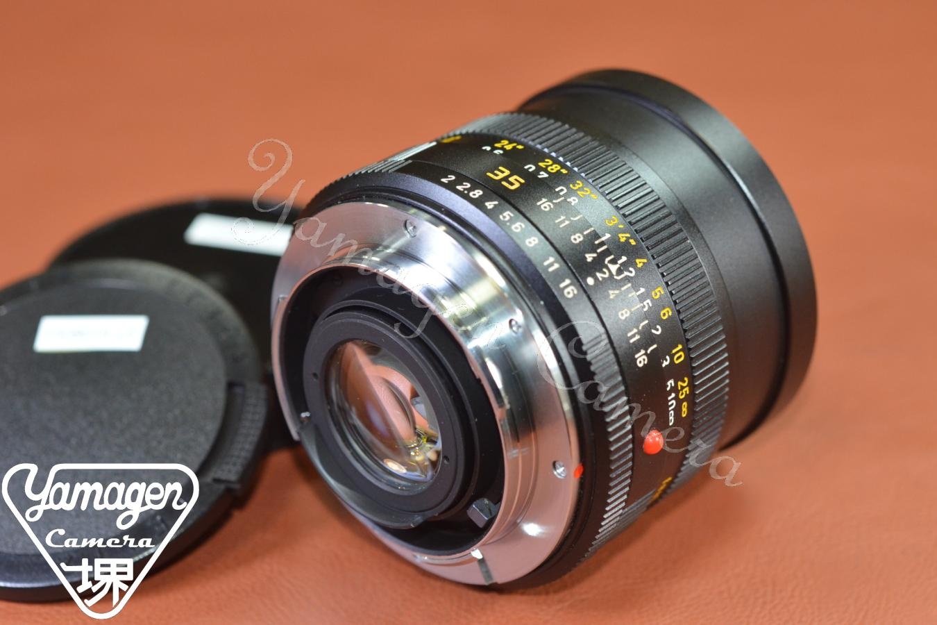 LEICA SUMMICRON-R 35mm F2 フード組込 3カム 【308万台1981年製 】