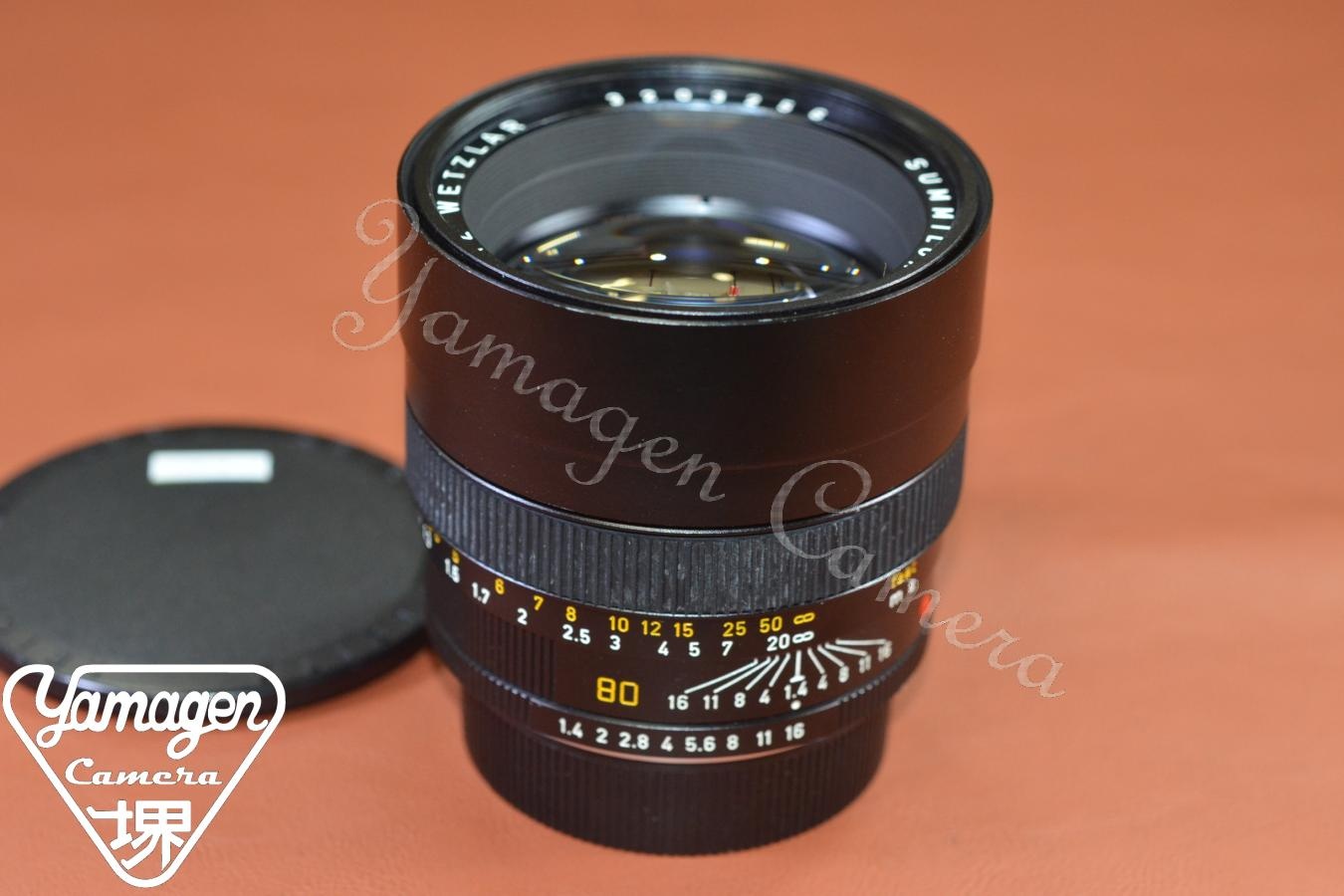 【希 少】LEICA SUMMILUX-R 80mm F1.4  3カム 【320万台1982年製】