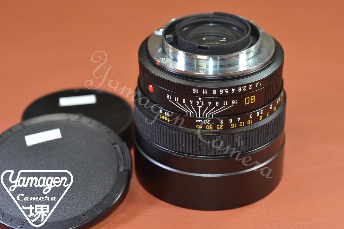 【希 少】LEICA SUMMILUX-R 80mm F1.4  3カム 【320万台1982年製】