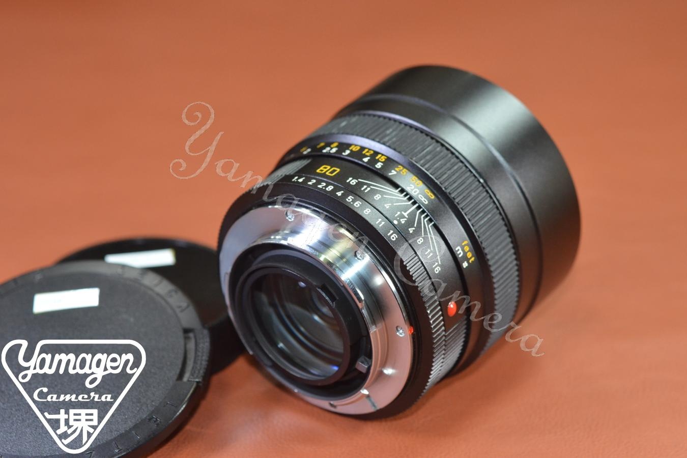 【希 少】LEICA SUMMILUX-R 80mm F1.4  3カム 【320万台1982年製】