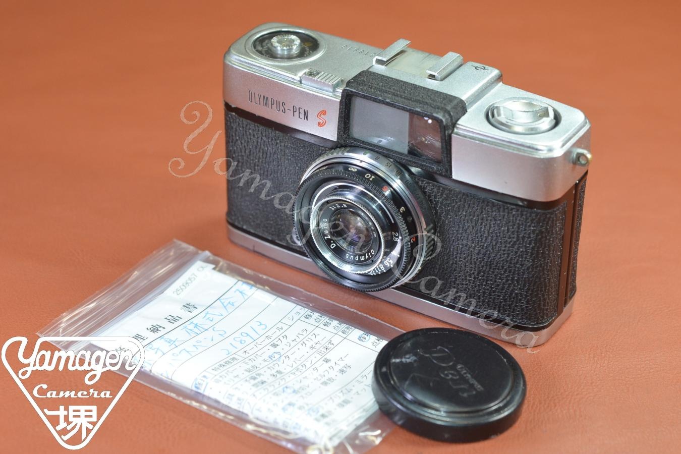 OLYMPUS PEN S 整備済 【Olympus D.Zuiko 3cm F2.8 レンズ搭載】※キレイな物をお探しの方必見!!自信ありの逸品!!