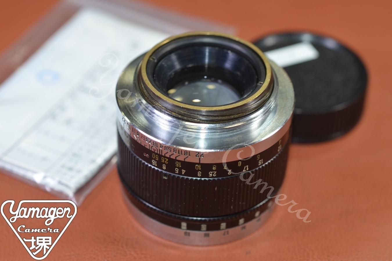 【希 少】Tanaka Kogaku TANAR 5cm F1.8 整備済【LEICA Lマウントレンズ】