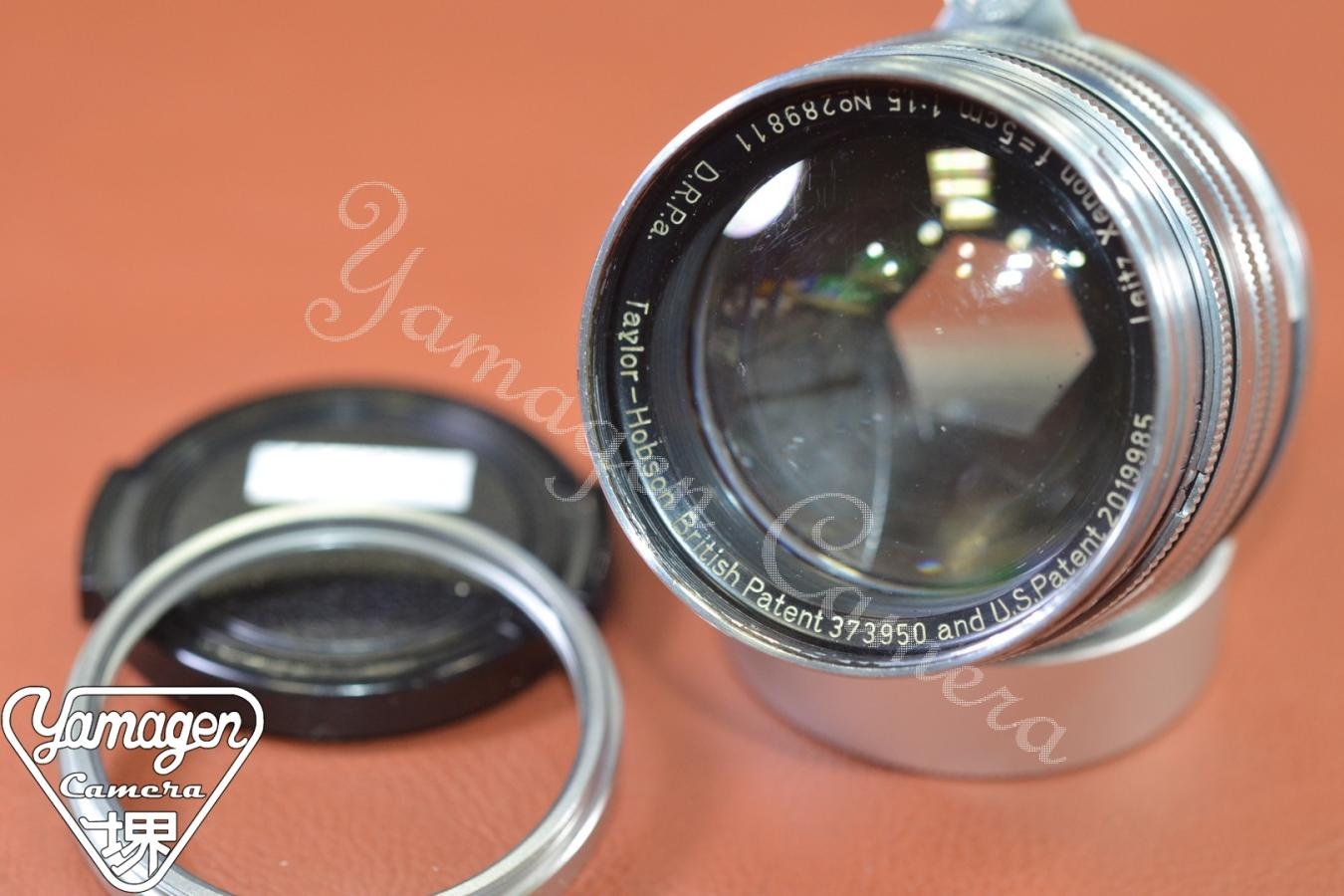 【希 少】Leitz Xenon 5cm F1.5 Taylor-Hobson 刻印入り 28万台1936年製【LEICA Lマウントレンズ】