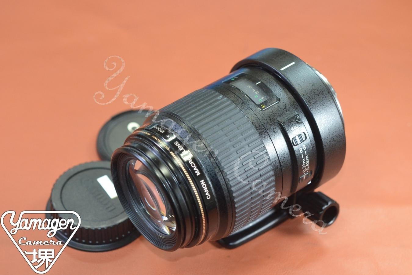 Canon EF 100mm F2.8 MACRO USM 【TRIPOD MOUNT RING B(B)付】※キレイな物をお探しの方必見!!自信ありの逸品!!