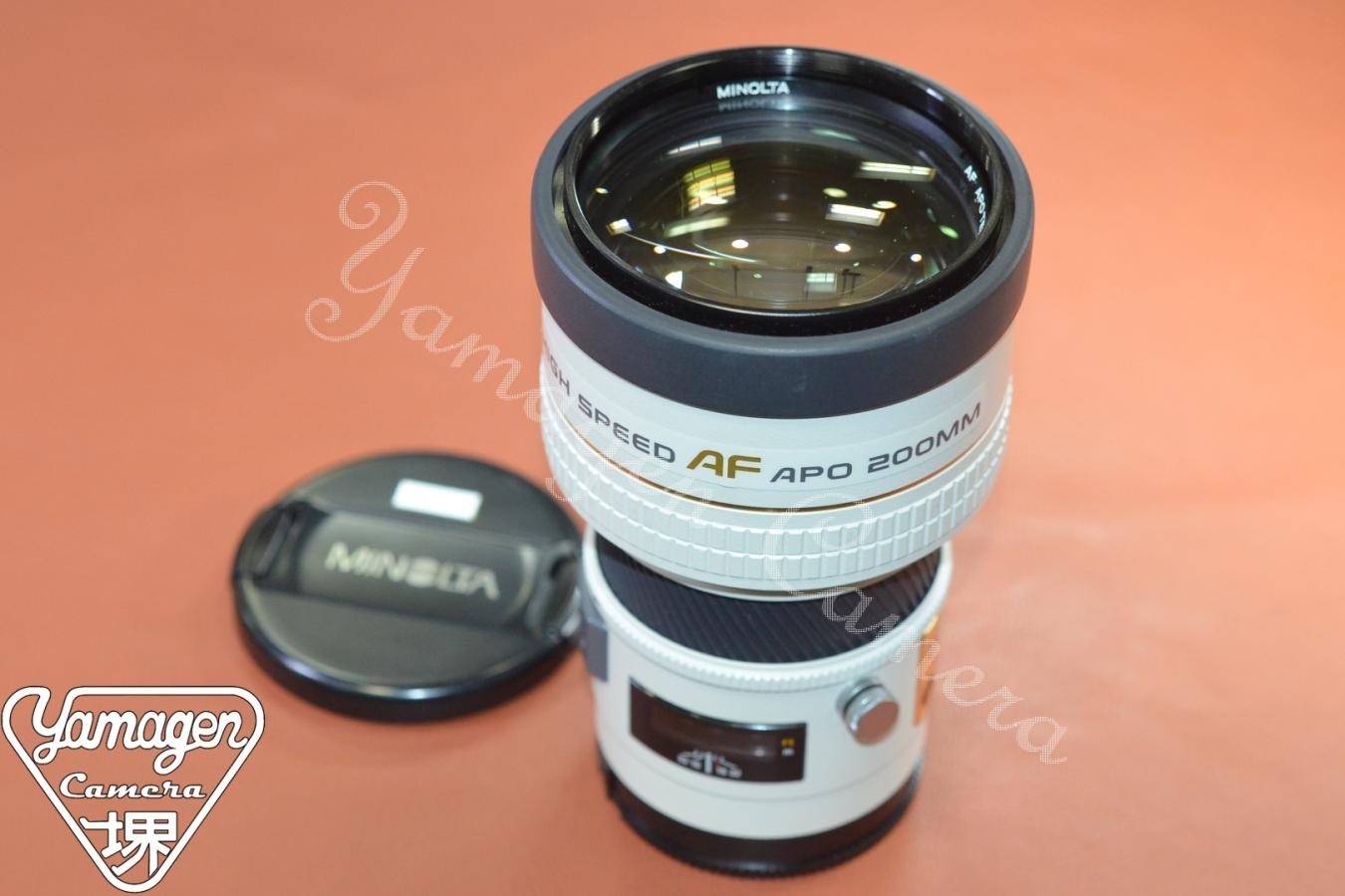 MINOLTA  AF APO TELE 200mm F2.8G HIGH SPEED 【SONY Aマウントレンズ】 ※キレイな物をお探しの方必見!!自信ありの逸品!!