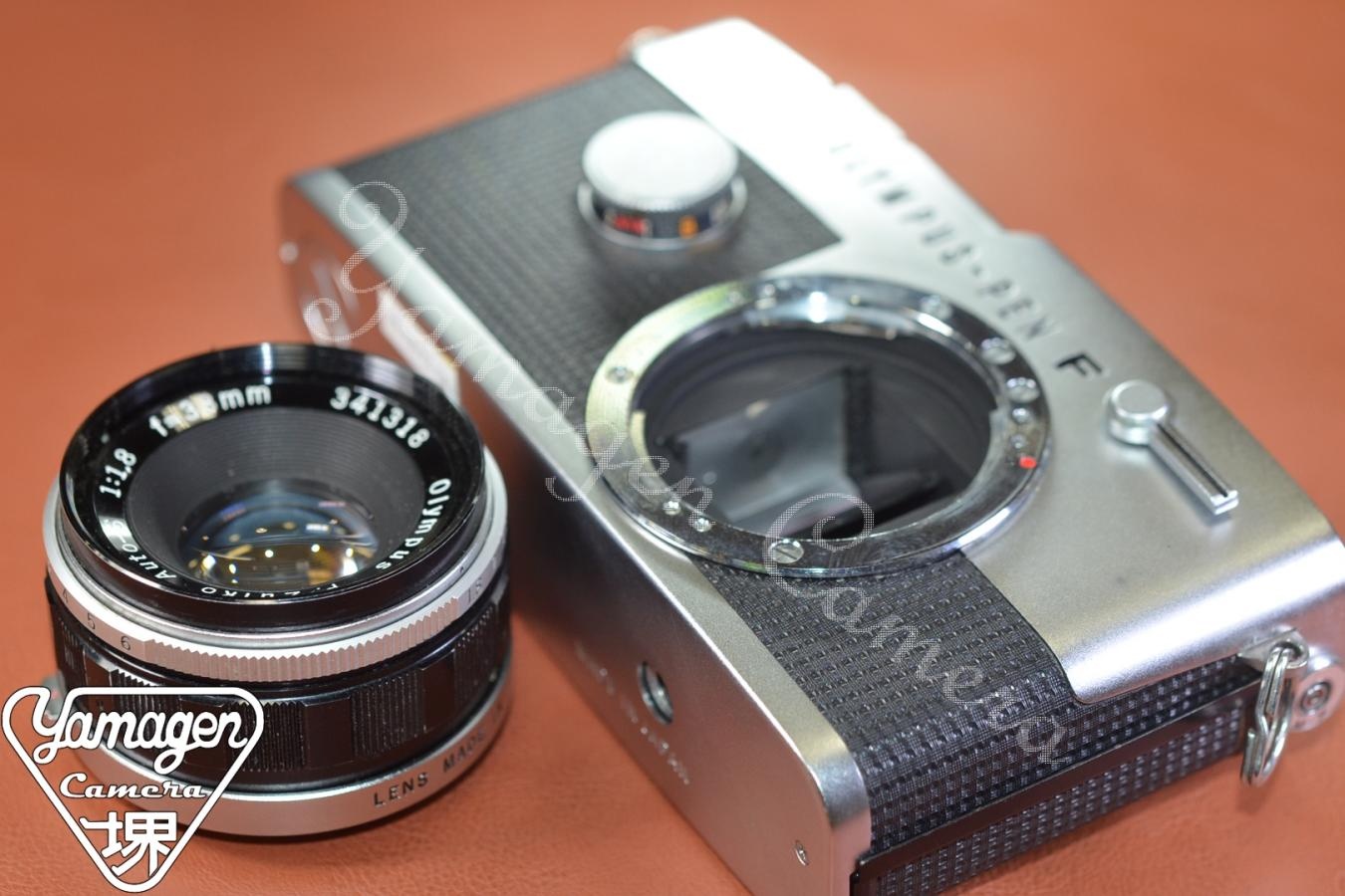 OLYMPUS PEN-FT Silver F.Zuiko Auto-S 38/1.8付 【モルト交換済】