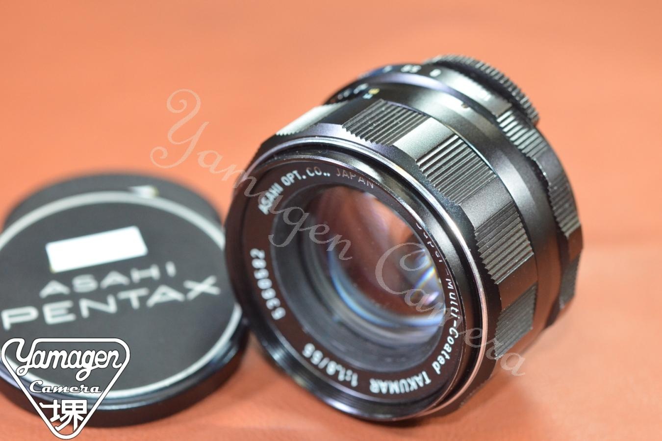 Asahi Opt.Co. Super-Multi-Coated TAKUMAR  55mm F1.8【カメラ女子に絶大な人気のオールドレンズ M42マウントレンズ】