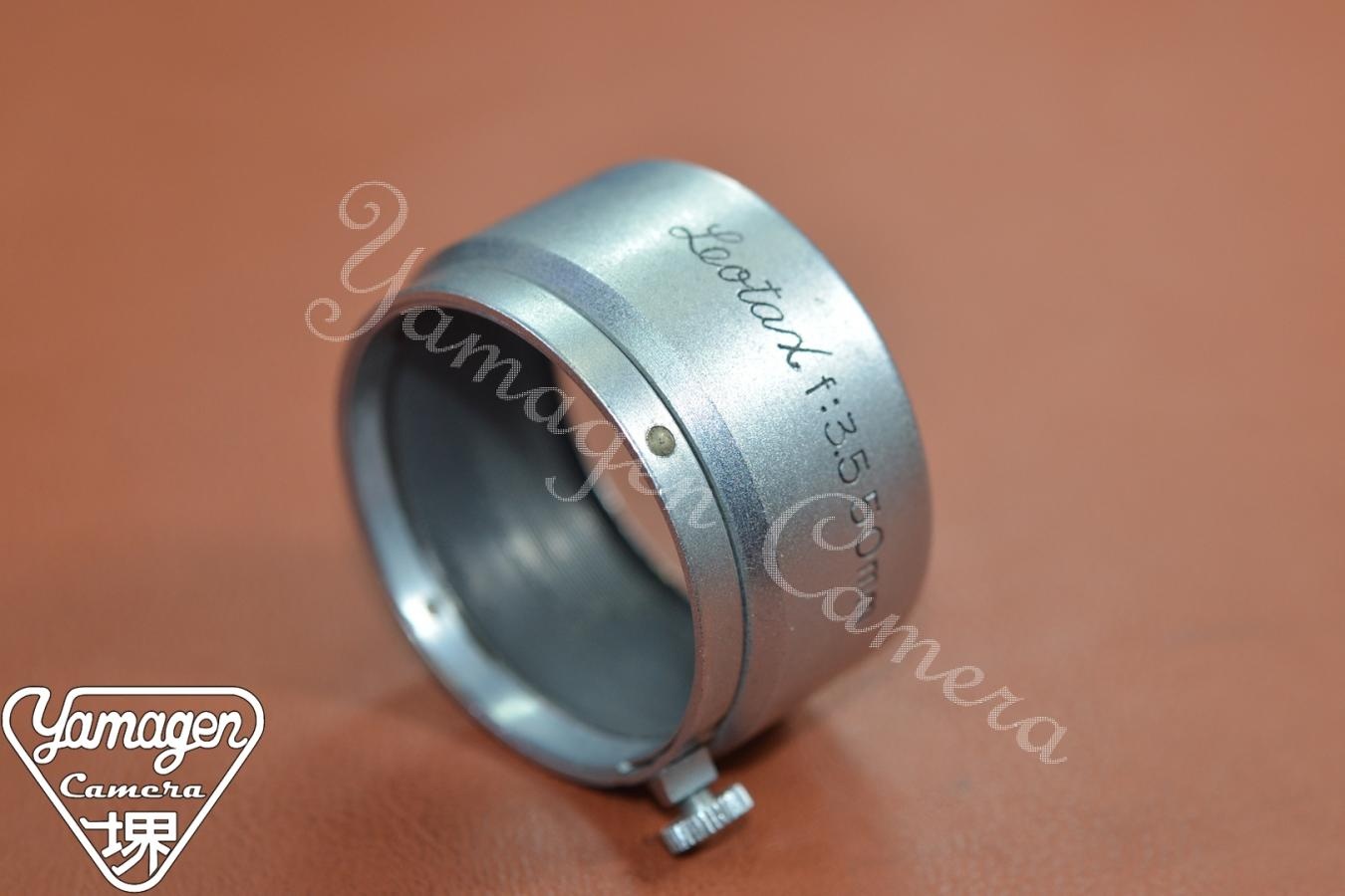 【希 少】Leotax f:3.5 50mm METAL HOOD 【Topcor/Simlar等内径36mm被せ式メタルフード】
