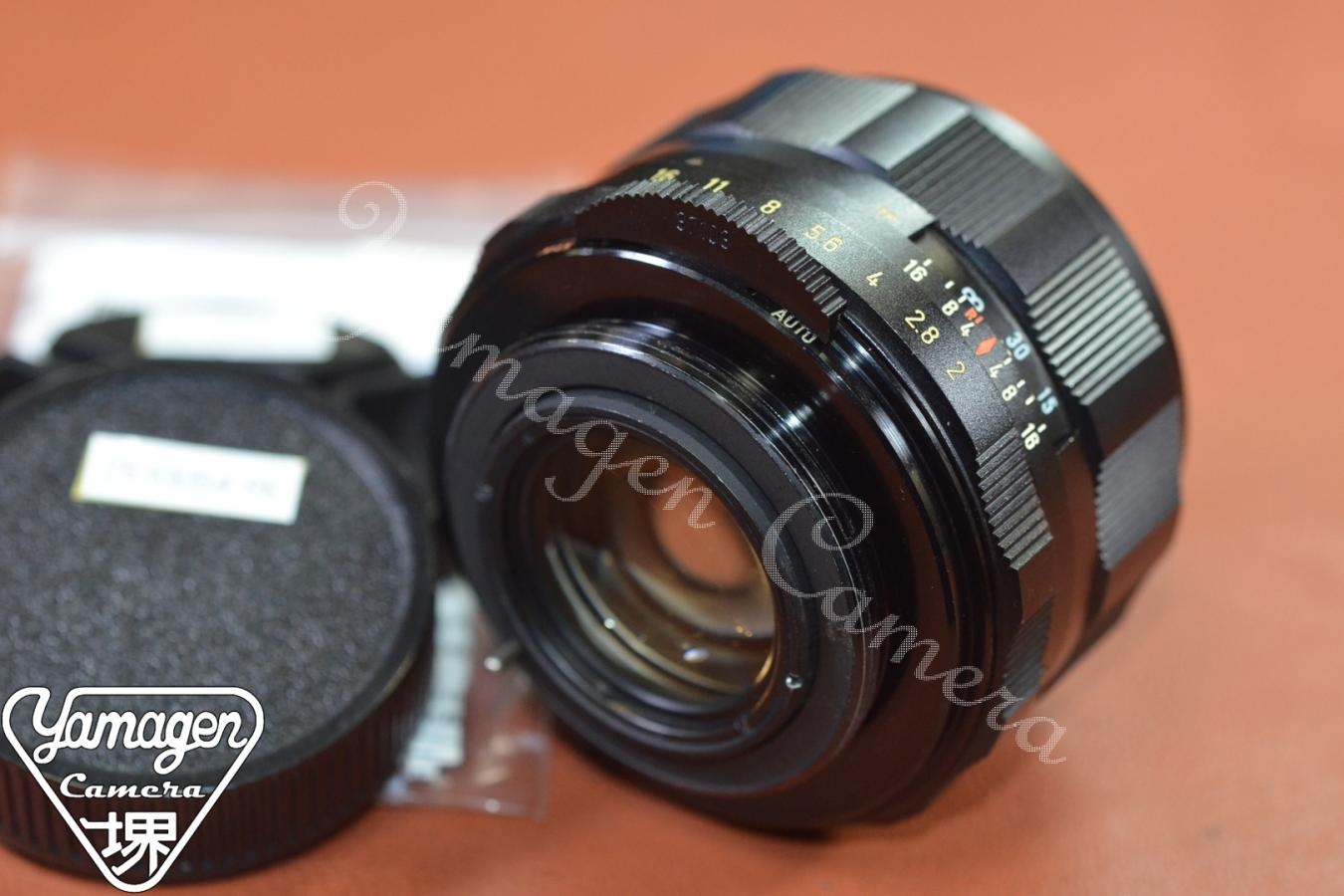 Asahi Opt.Co. Super-Takumar 55mm F2 黄色文字 初期型 整備済 【カメラ女子に絶大な人気のオールドレンズ M42マウントレンズ】