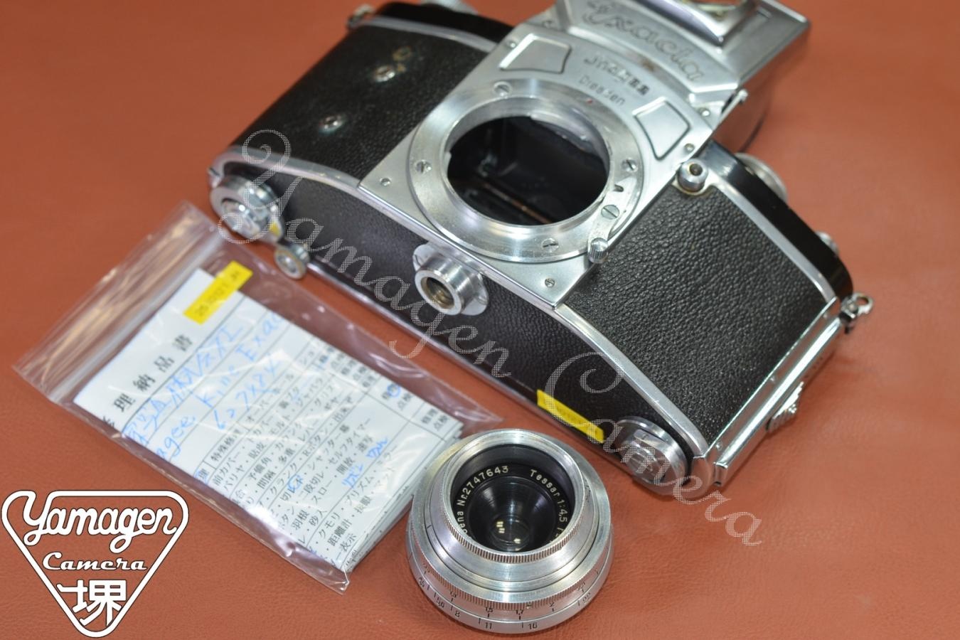 【希 少】Jhagee Kine Exacta Carl Zeiss Jena Tessar 4cm F4.5付 【整備済】