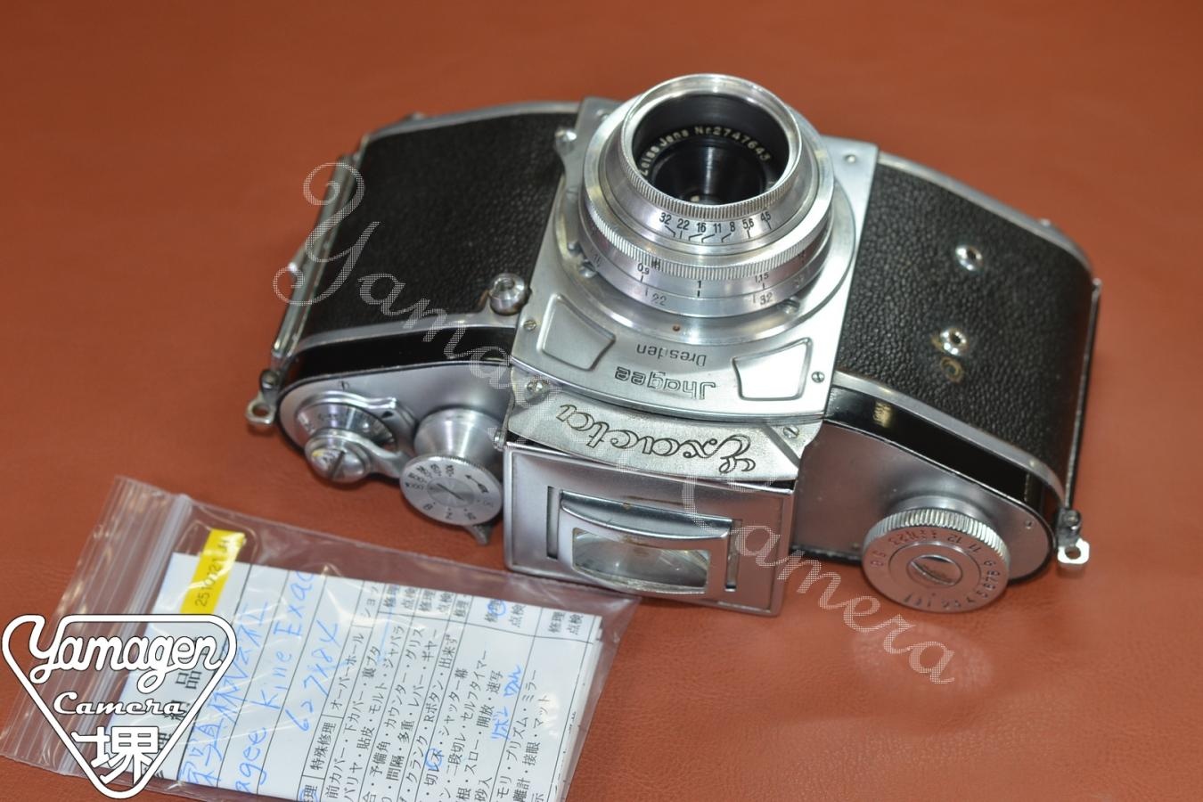 【希 少】Jhagee Kine Exacta Carl Zeiss Jena Tessar 4cm F4.5付 【整備済】