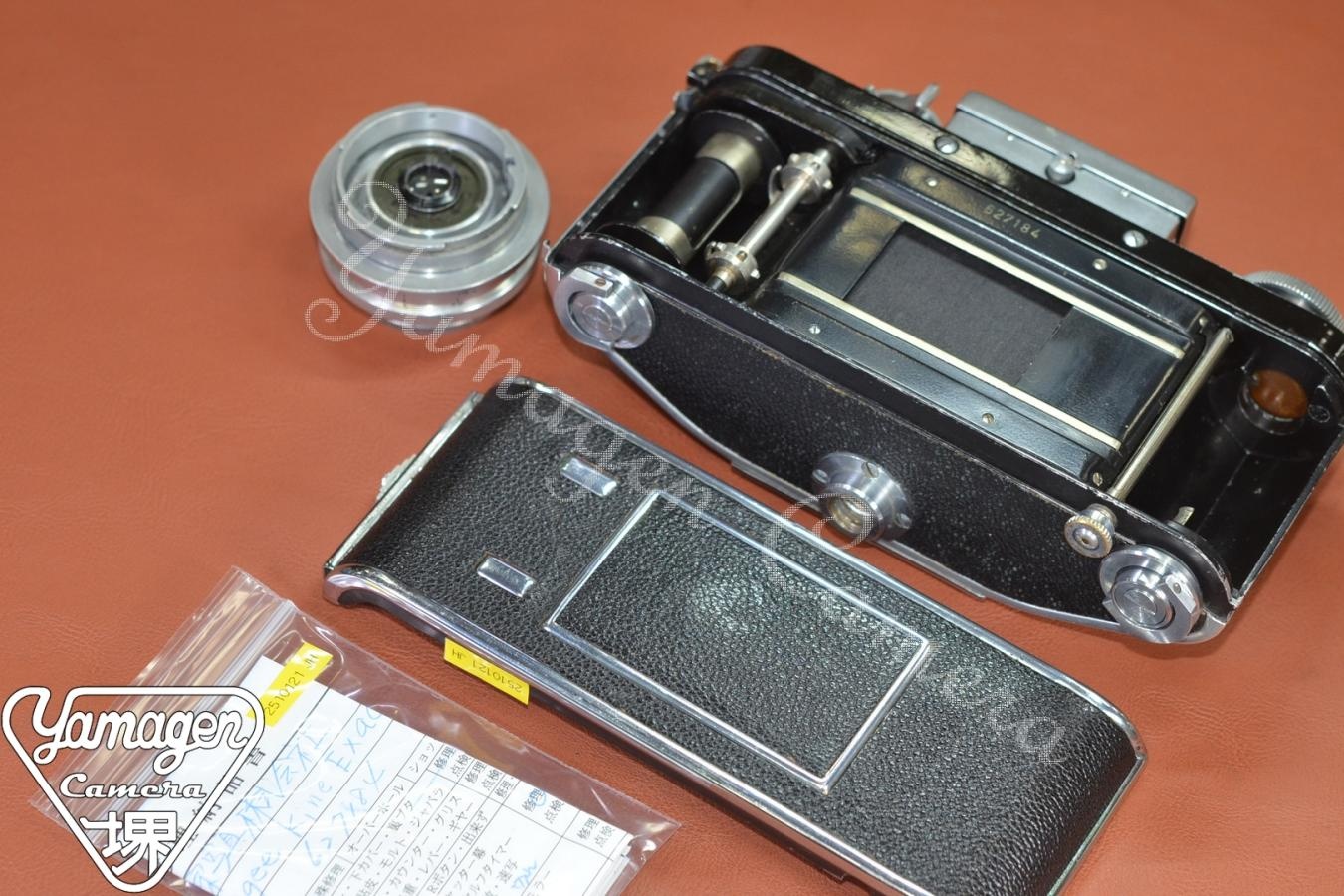 【希 少】Jhagee Kine Exacta Carl Zeiss Jena Tessar 4cm F4.5付 【整備済】