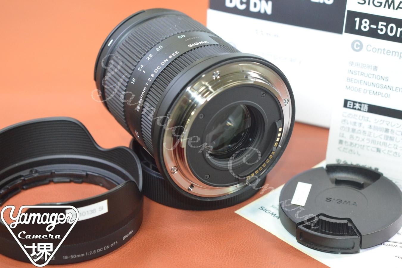 SIGMA Conteporary 18-50mm F2.8 DC DN 元箱付一式 【Canon RF用】※キレイな物をお探しの方必見!!自信ありの逸品!!