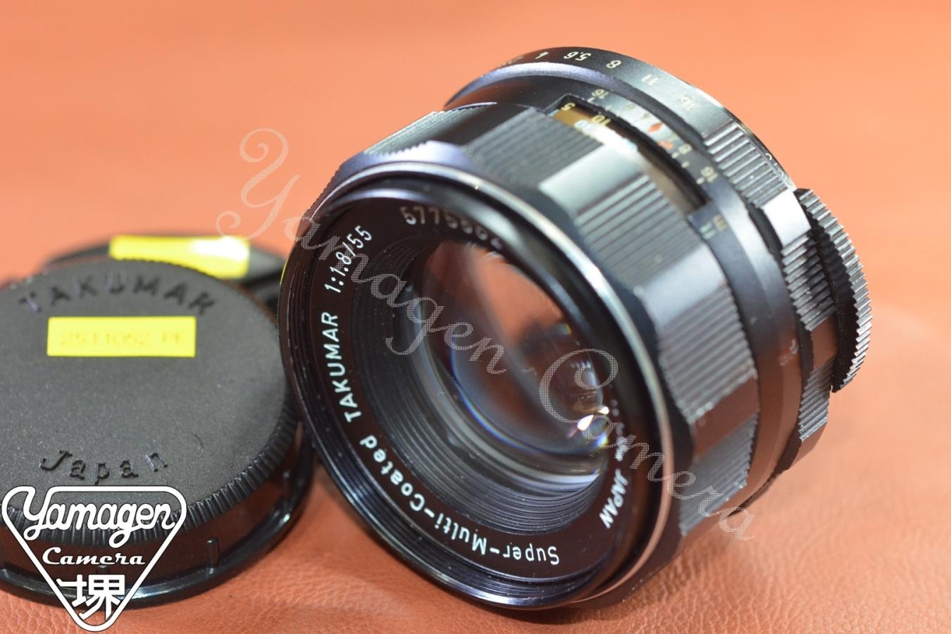 Asahi Opt.Co. Super-Multi-Coated TAKUMAR 55mm F1.8 【カメラ女子に絶大な人気のオールドレンズ M42マウントレンズ】