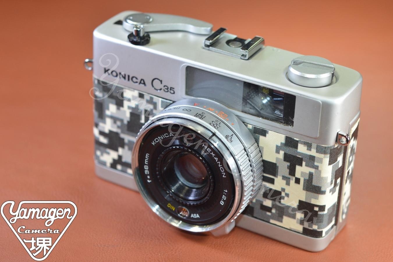 【リメイクカメラ】KONICA C35 flash matic Silver 【KONICA HEXANON 38/2.8 レンズ搭載】