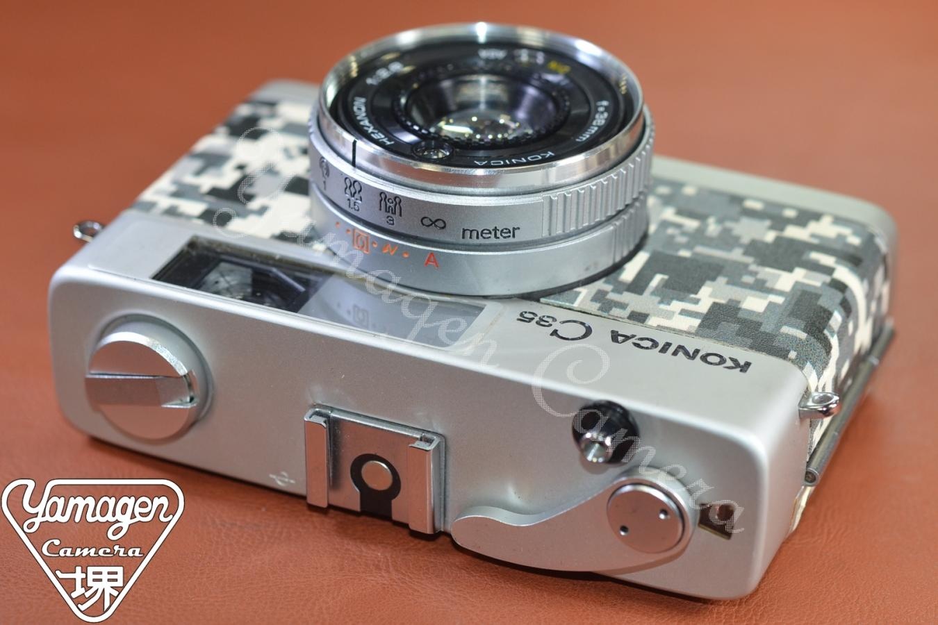 【リメイクカメラ】KONICA C35 flash matic Silver 【KONICA HEXANON 38/2.8 レンズ搭載】