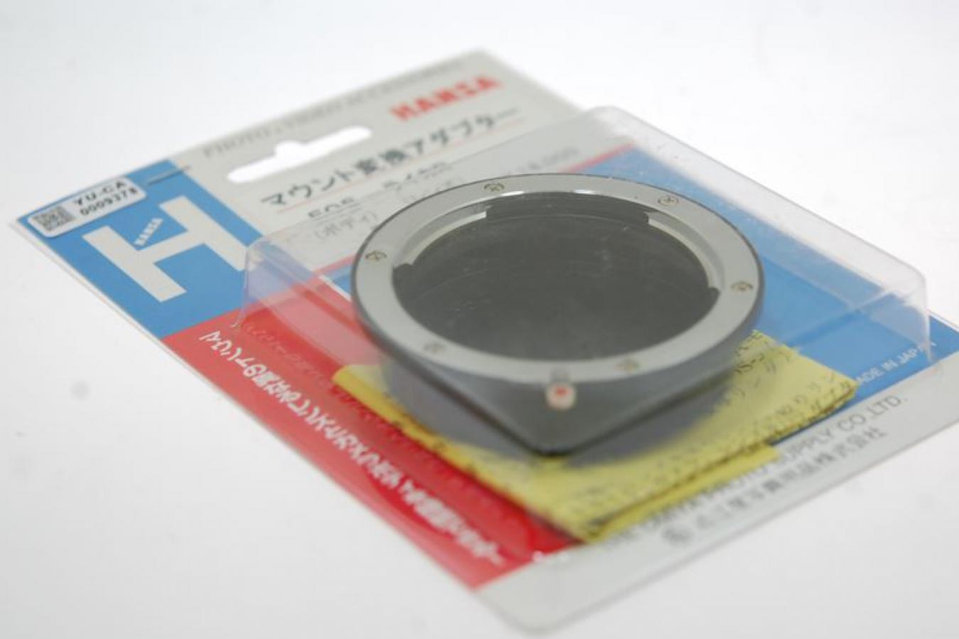 【デッドストック新品】 ハンザ マウント変換アダプター 【EOSボディ⇒ライカRレンズ】  