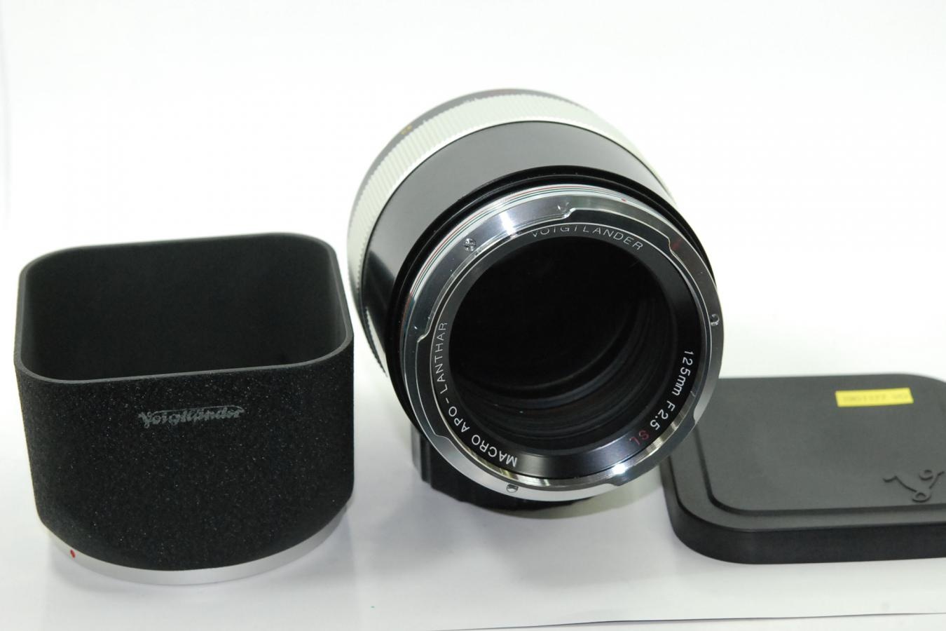 【希 少】Voigtlander MACRO APO-LANTHAR 125mm F2.5 SL 純正フード付 【コンタックスマウントレンズ】