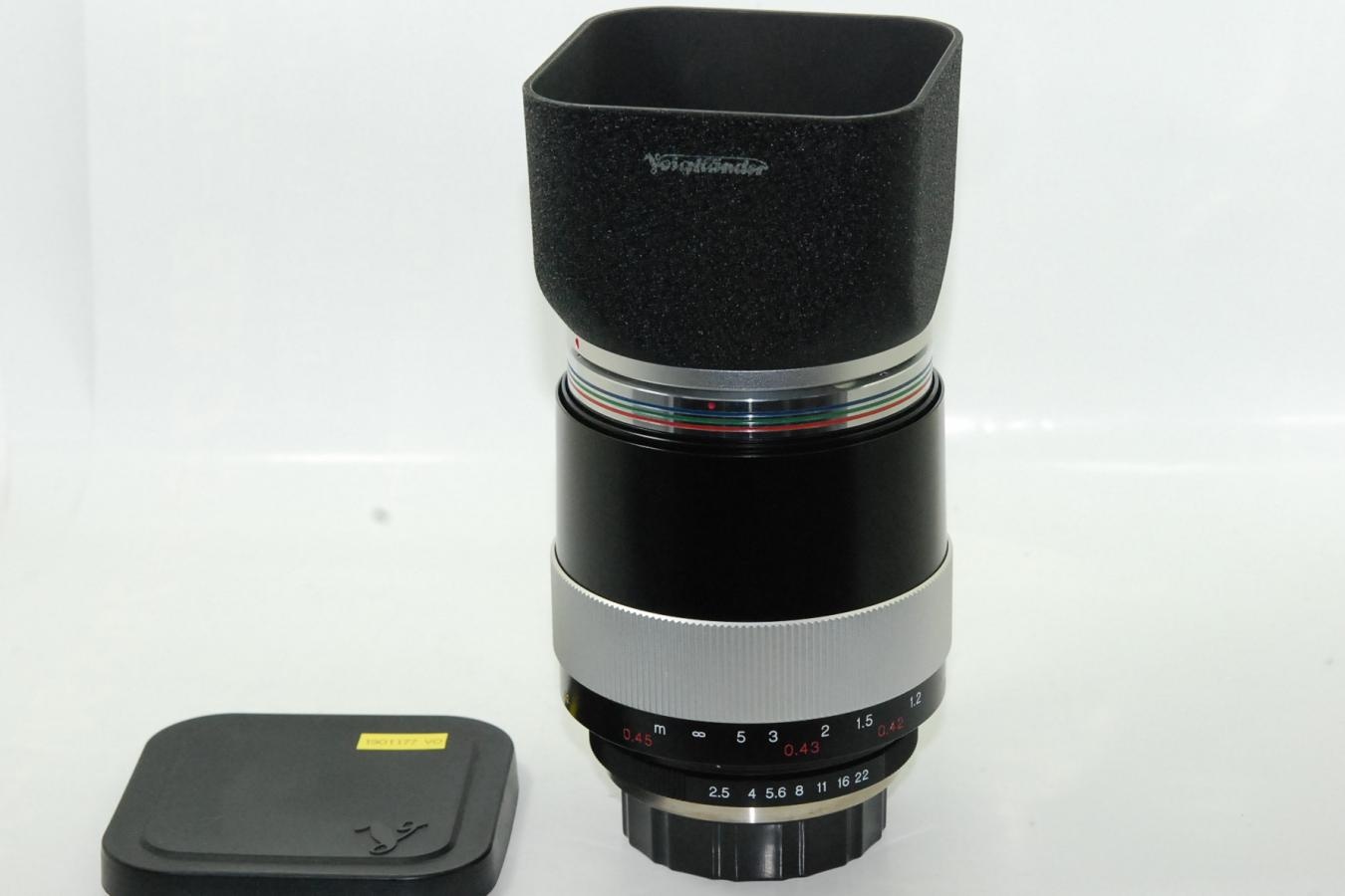 【希 少】Voigtlander MACRO APO-LANTHAR 125mm F2.5 SL 純正フード付 【コンタックスマウントレンズ】