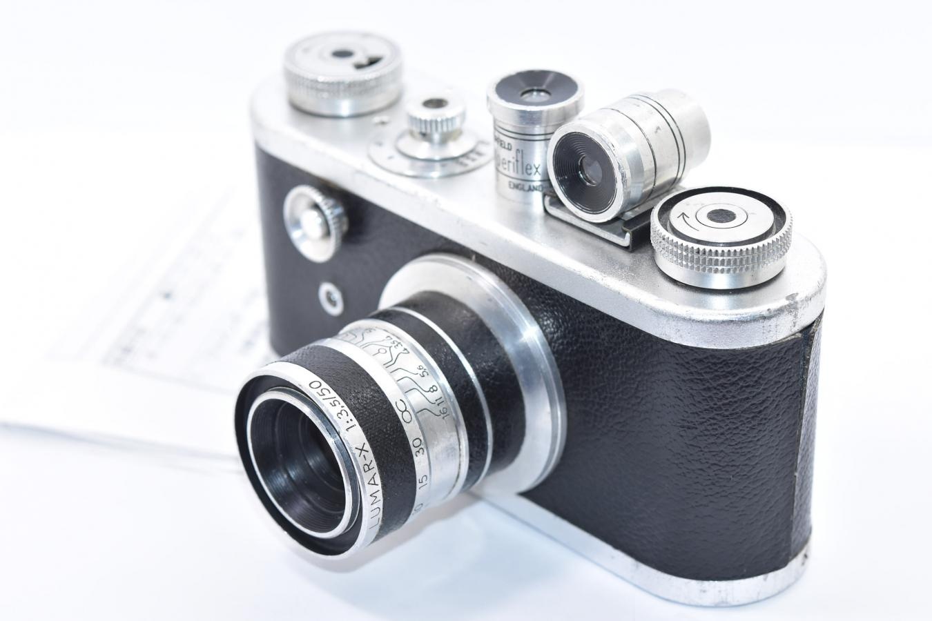 【希 少】 CORFIELD Periflex I型 LUMAR-X 50/3.5付 【ハヤタカメララボにて整備済 ENGLAND製ライカLマウント】  