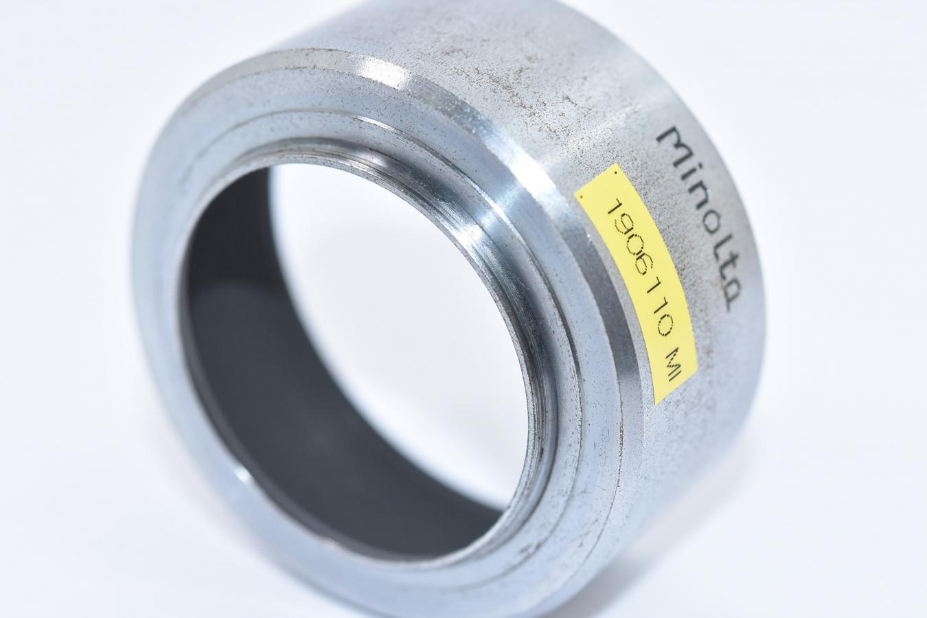 【希 少】 ミノルタ L45/2.8用純正メタルフード 【通称:梅鉢レンズ用純正メタルフード】