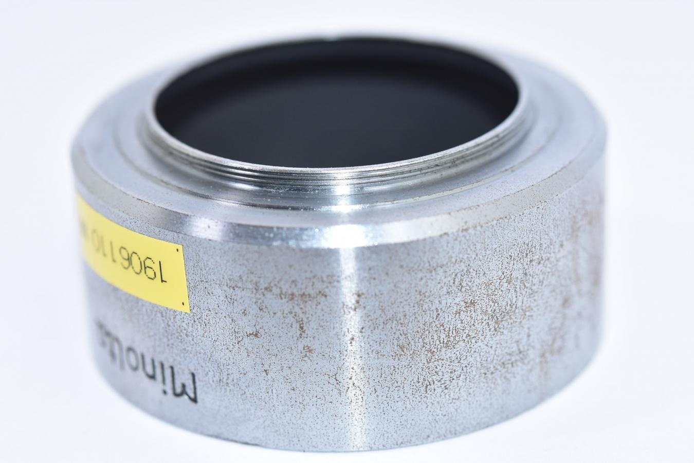 【希 少】 ミノルタ L45/2.8用純正メタルフード 【通称:梅鉢レンズ用純正メタルフード】