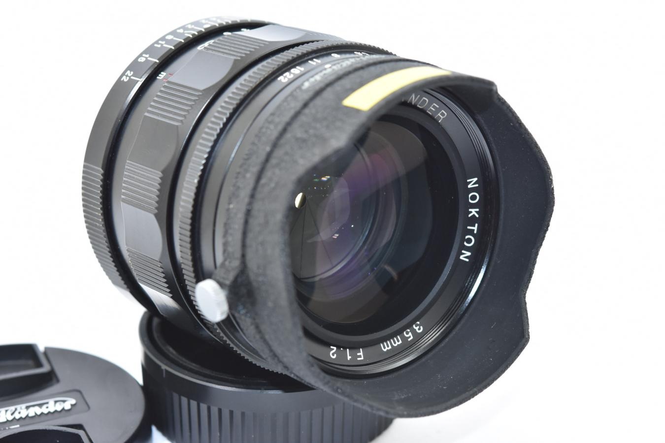 Voigtlander NOKTON 35mm F1.2 ASPHERICAL 純正フード付 【ライカMマウントレンズ】