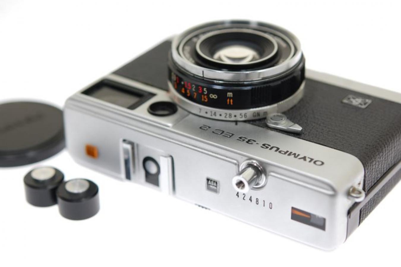 オリンパス 35 EC2 モルト交換済 電池アダプター付 【E.ZUIKO 42/2.8レンズ搭載】  